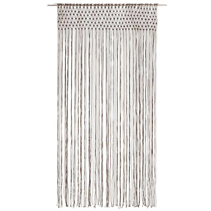 Macrame Curtain Taupe 140x240 cm Cotton