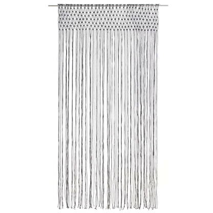 Macrame Curtain Anthracite 140x240 cm Cotton