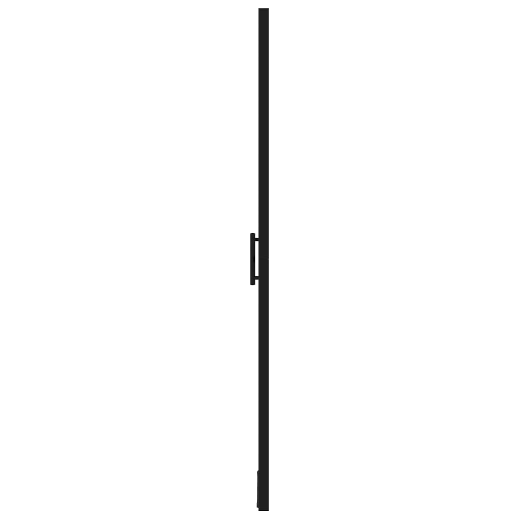 Shower Door Tempered Glass 81x195 cm Black