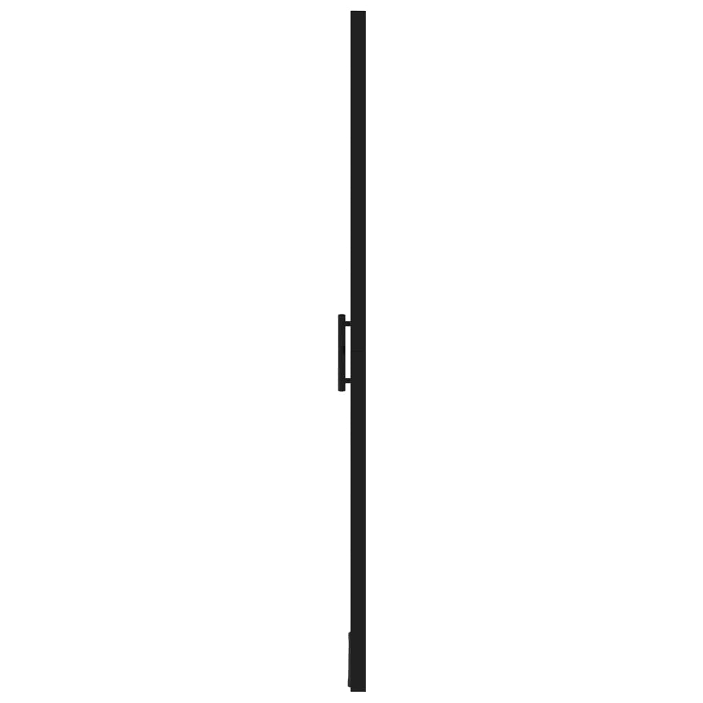 Shower Doors Tempered Glass 100x178 cm Black