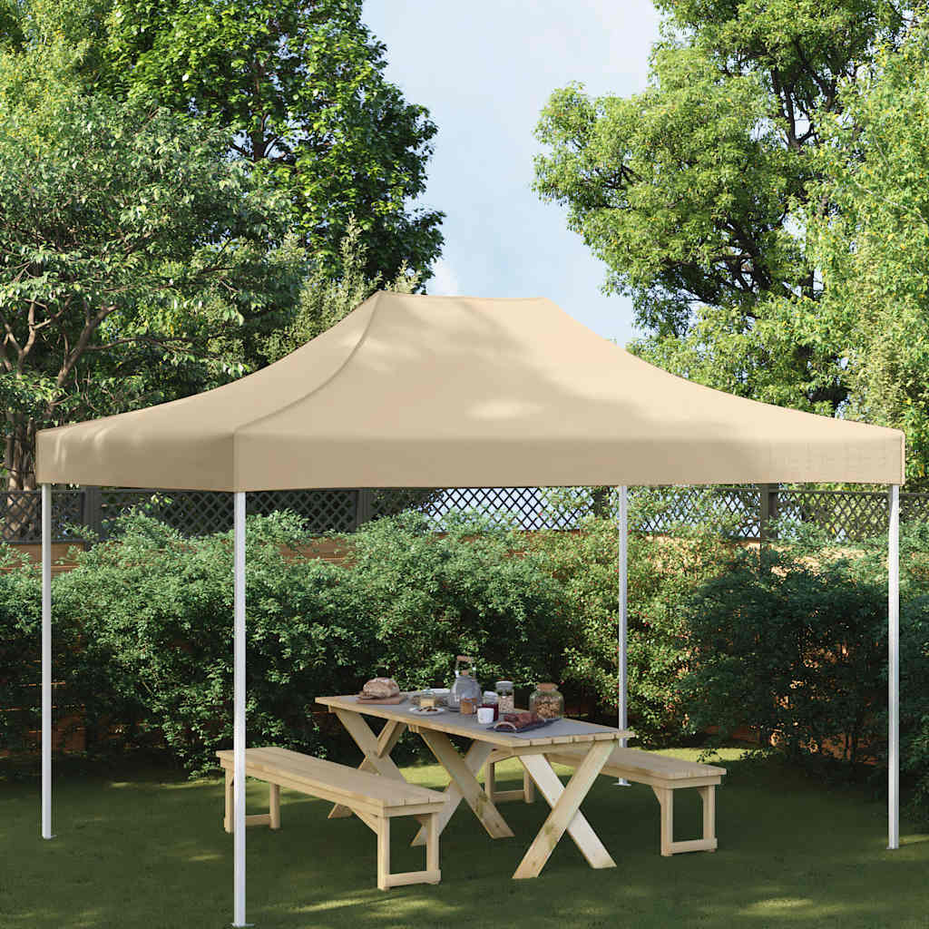Party Tent Roof 4x3 m Beige 270 g/m²