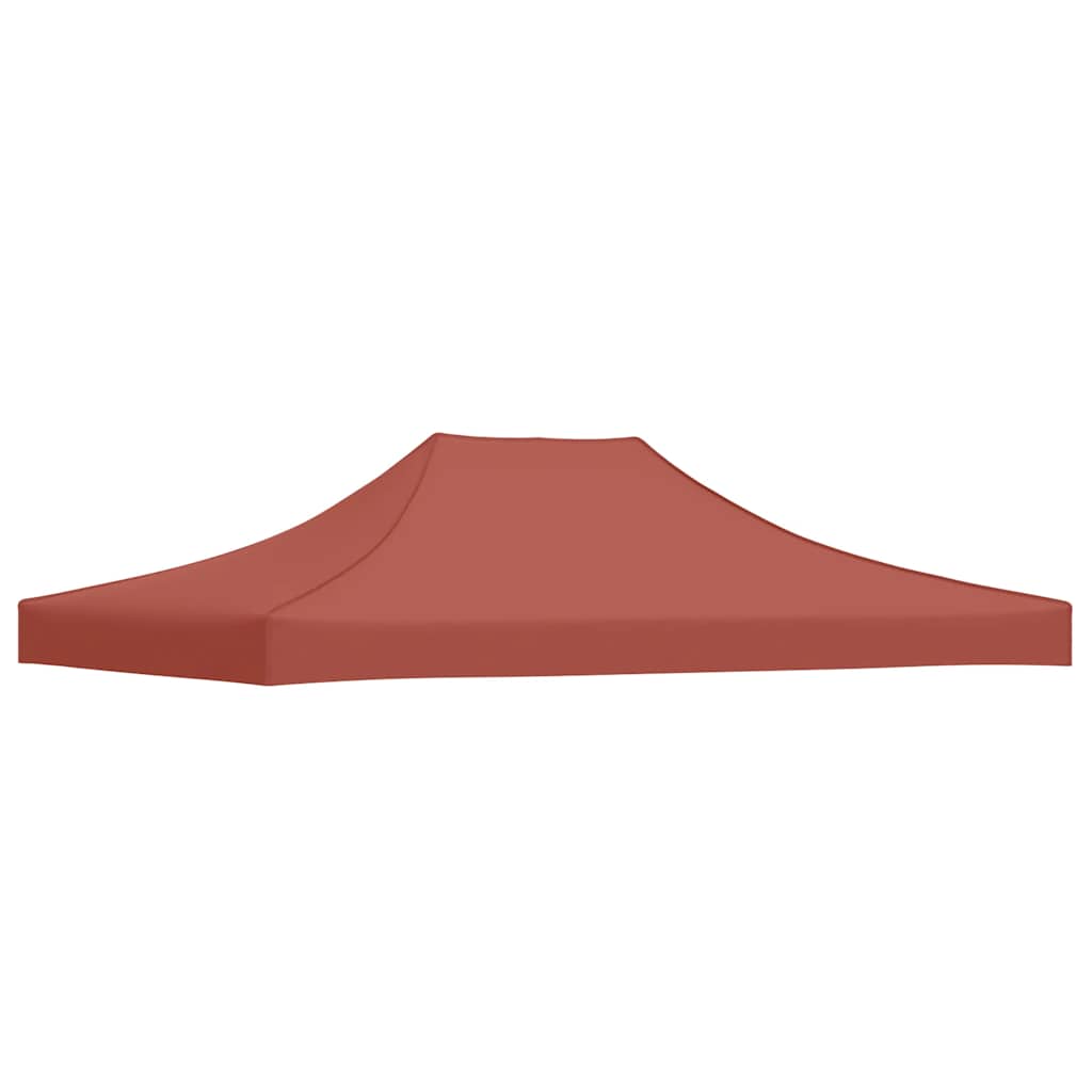 Party Tent Roof 4x3 m Terracotta 270 g/m²