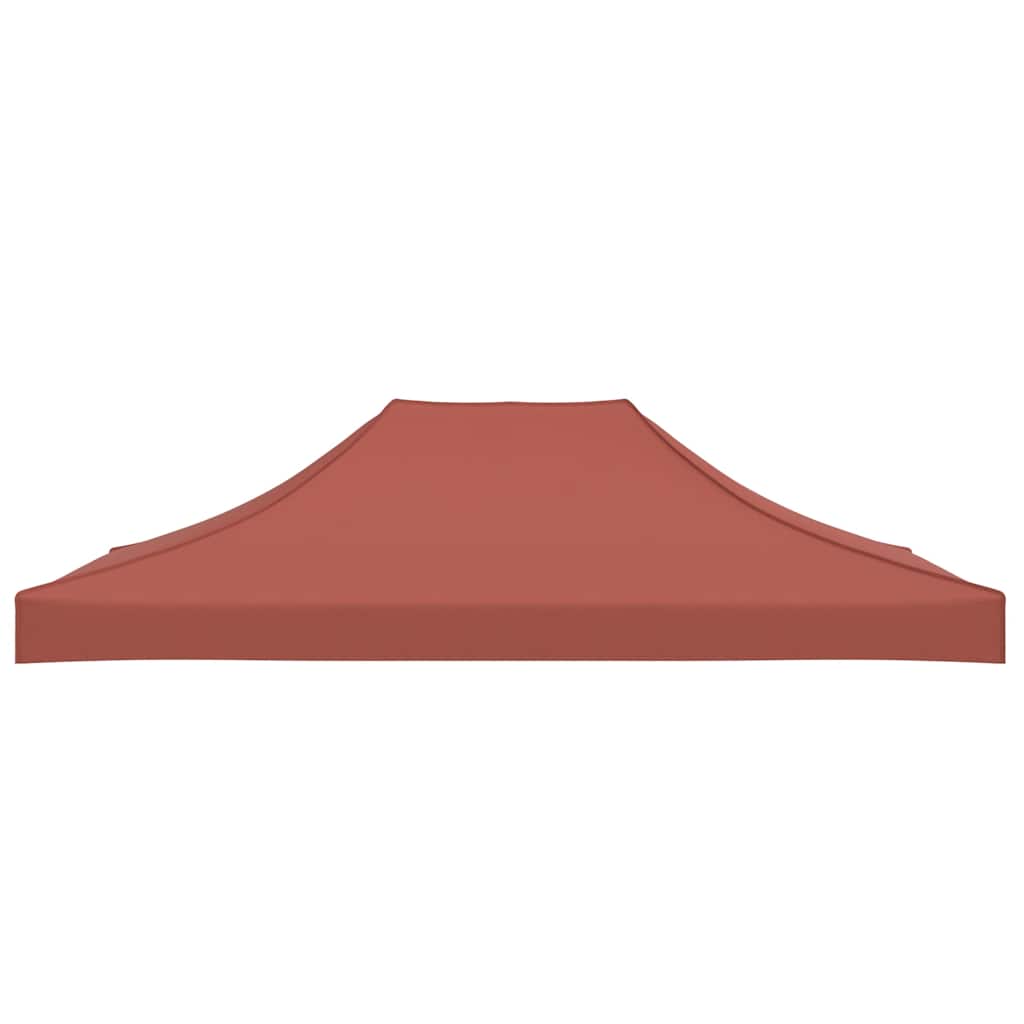 Party Tent Roof 4x3 m Terracotta 270 g/m²