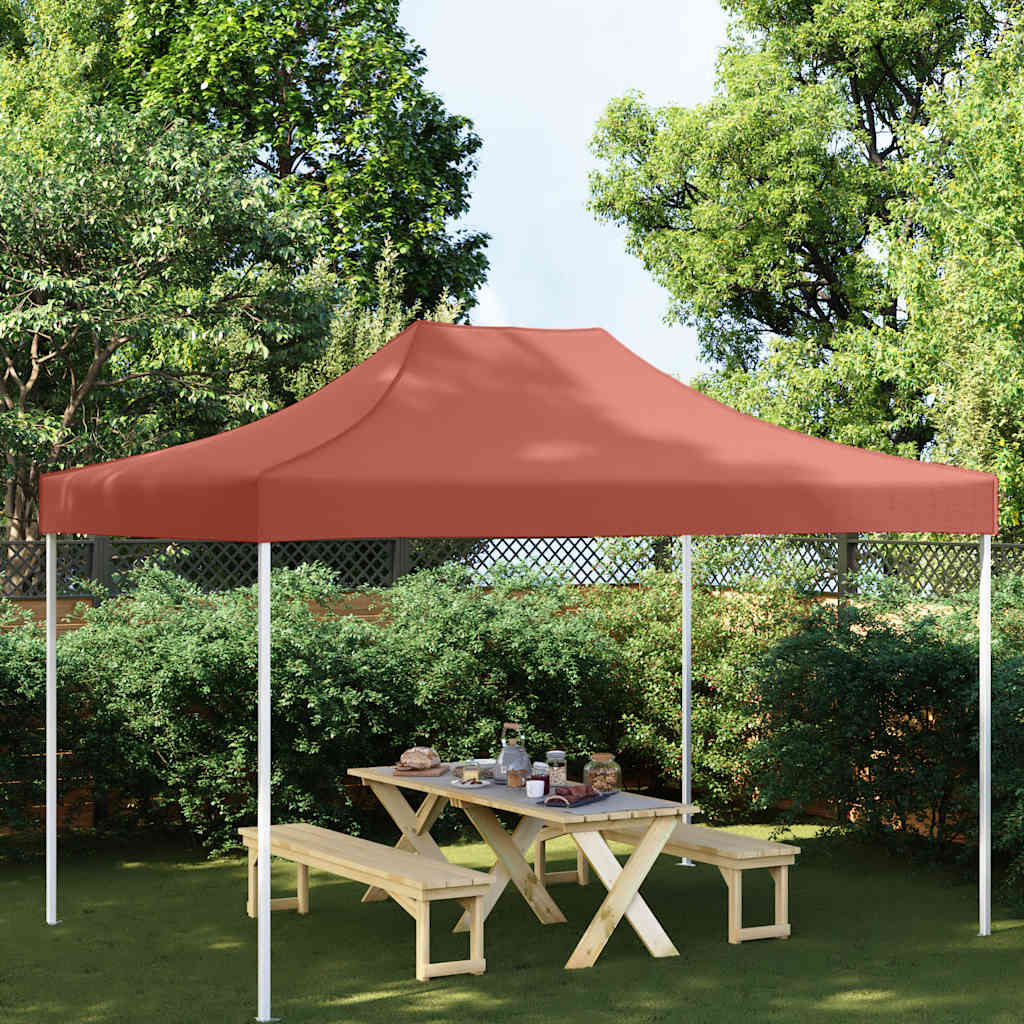 Party Tent Roof 4x3 m Terracotta 270 g/m²