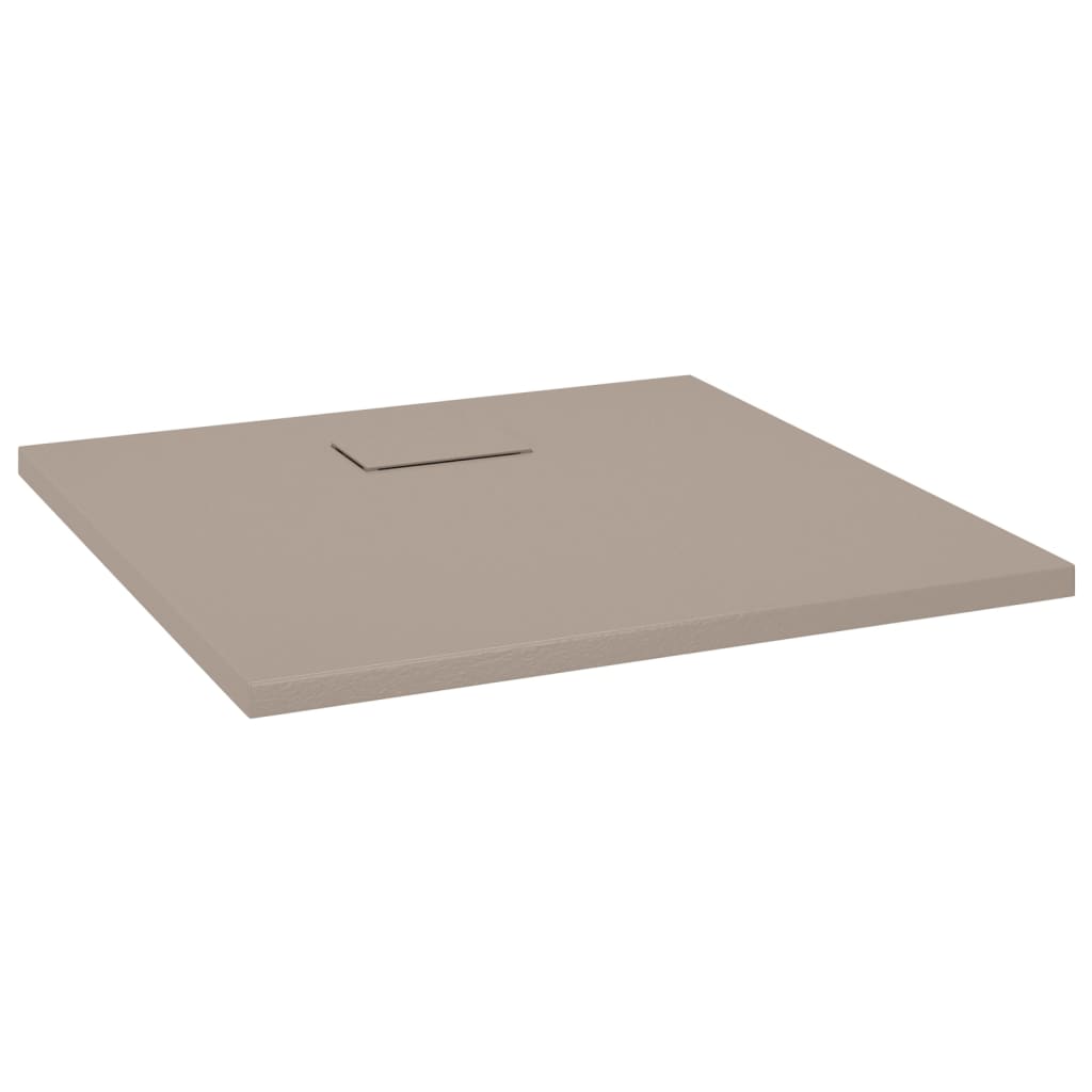 Shower Base Tray SMC Brown 80x80 cm