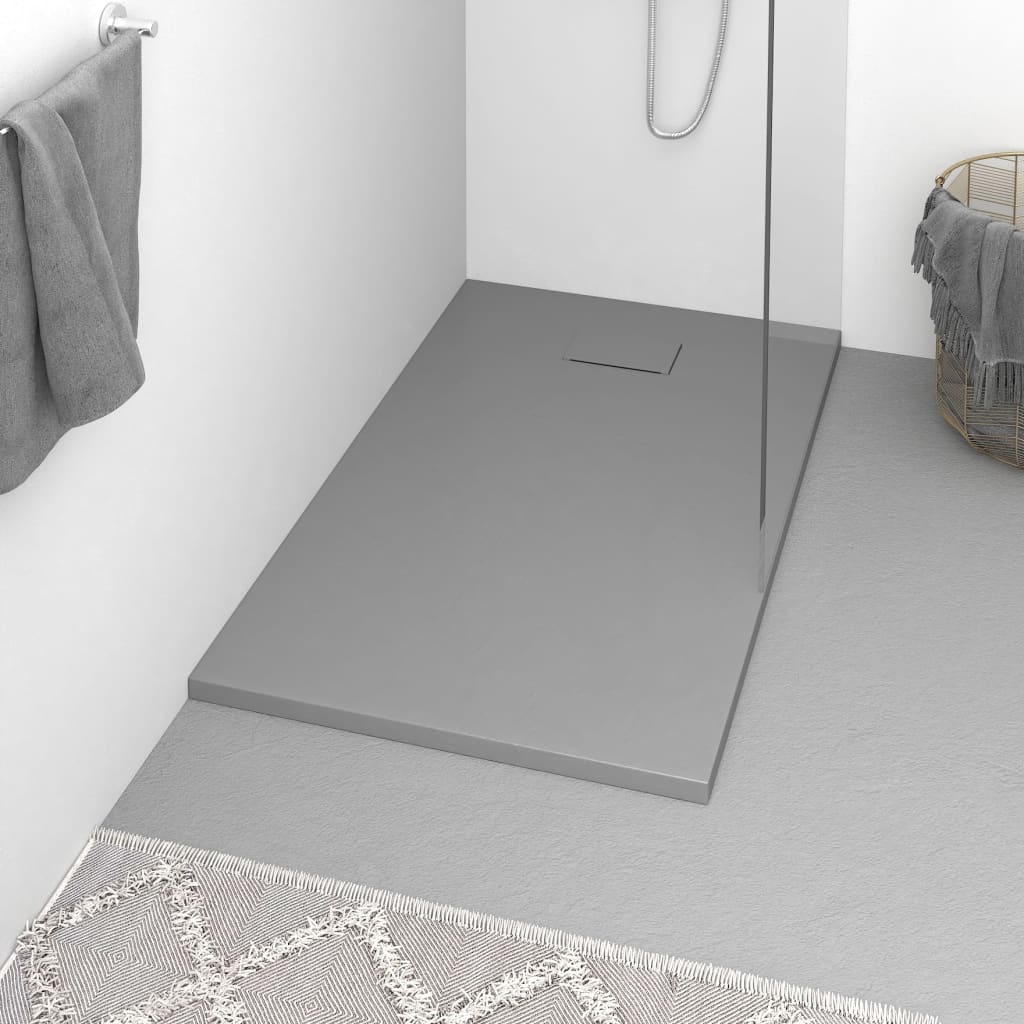 Shower Base Tray SMC Grey 120x70 cm