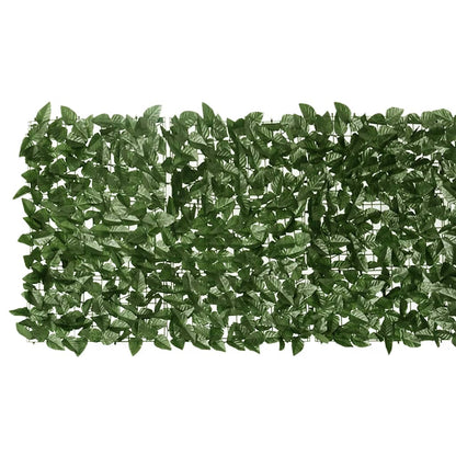 Balcony Screen with Dark Green Leaves 500x75 cm