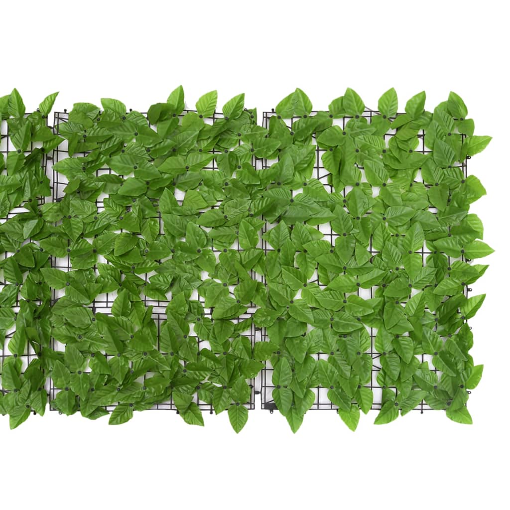 Balcony Screen with Green Leaves 600x75 cm