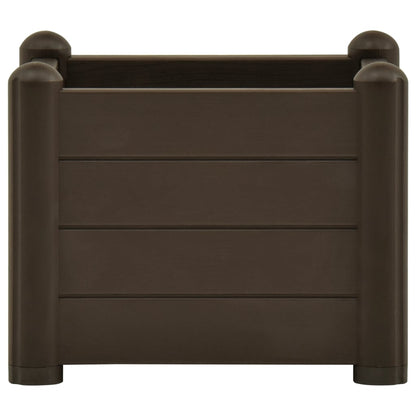 Garden Raised Bed PP Mocha 43x43x35 cm