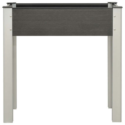Garden Raised Bed 75x40x75 cm WPC Grey