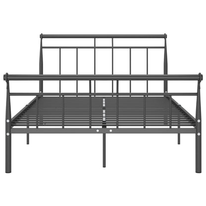 Bed Frame without Mattress Black Metal 120x200 cm