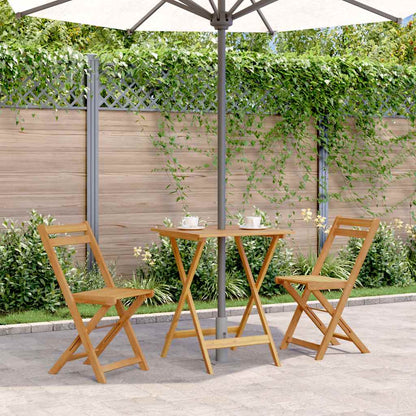 Folding Garden Table 60x60x75 cm Solid Acacia Wood