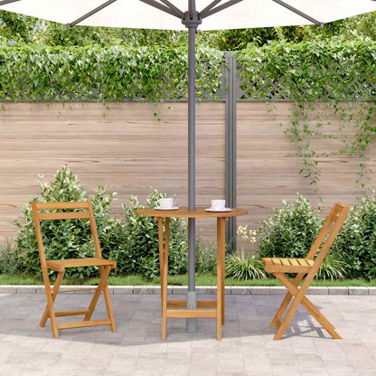 Folding Garden Table 70 cm Solid Acacia Wood