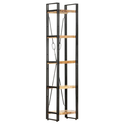 5-Tier Bookcase 39x30x180 cm Solid Mango Wood