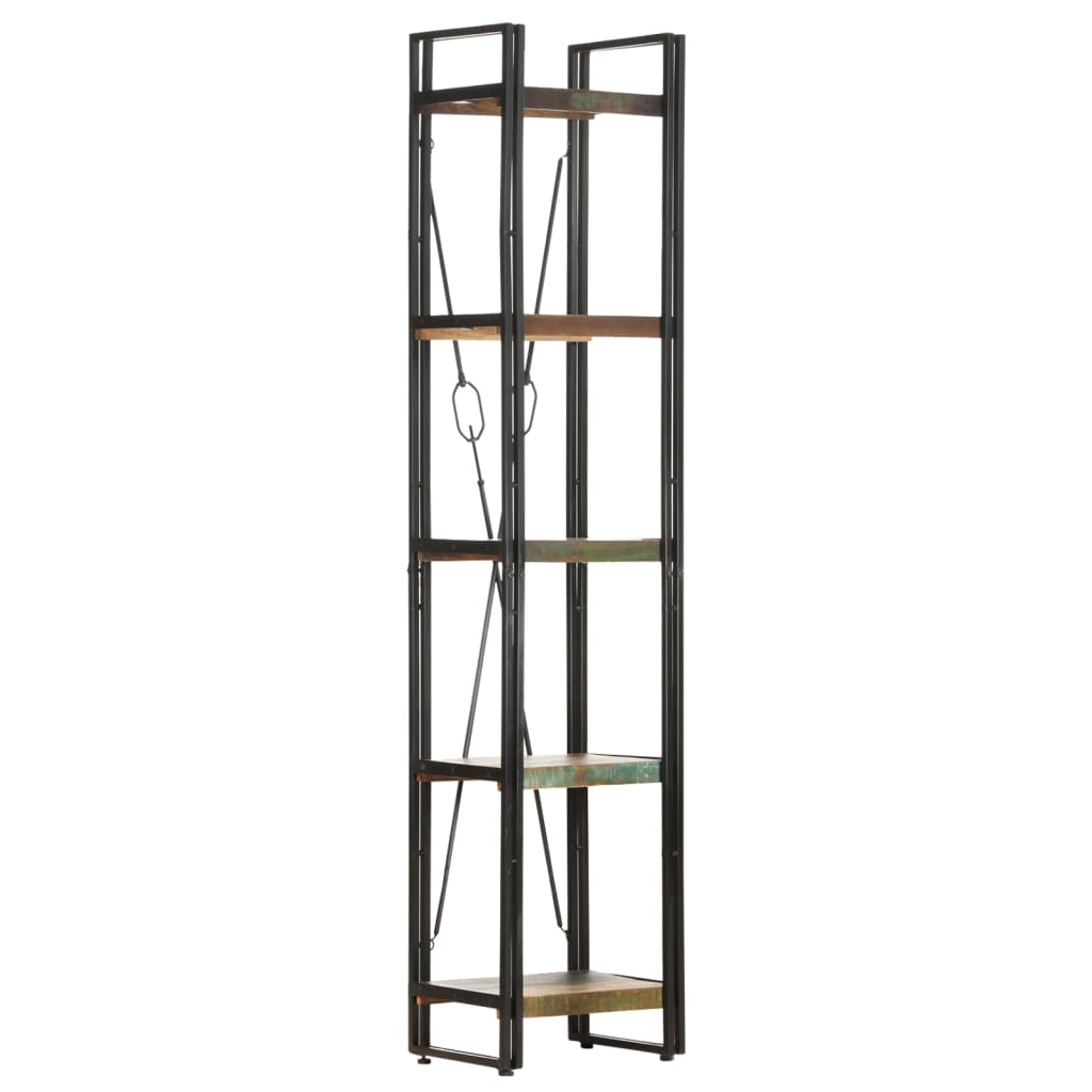 5-Tier Bookcase 40x30x180 cm Solid Reclaimed Wood