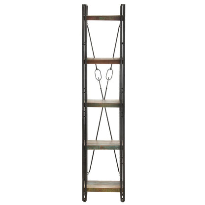 5-Tier Bookcase 40x30x180 cm Solid Reclaimed Wood