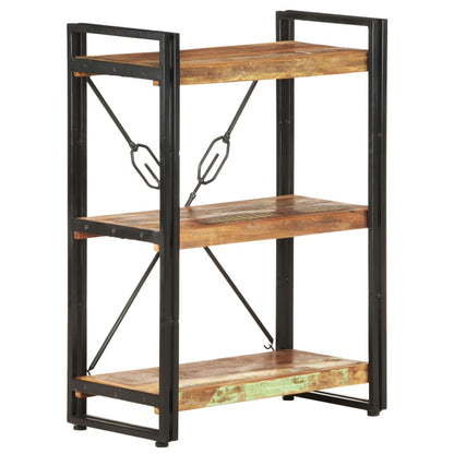 3-Tier Bookcase 60x30x80 cm Solid Reclaimed Wood