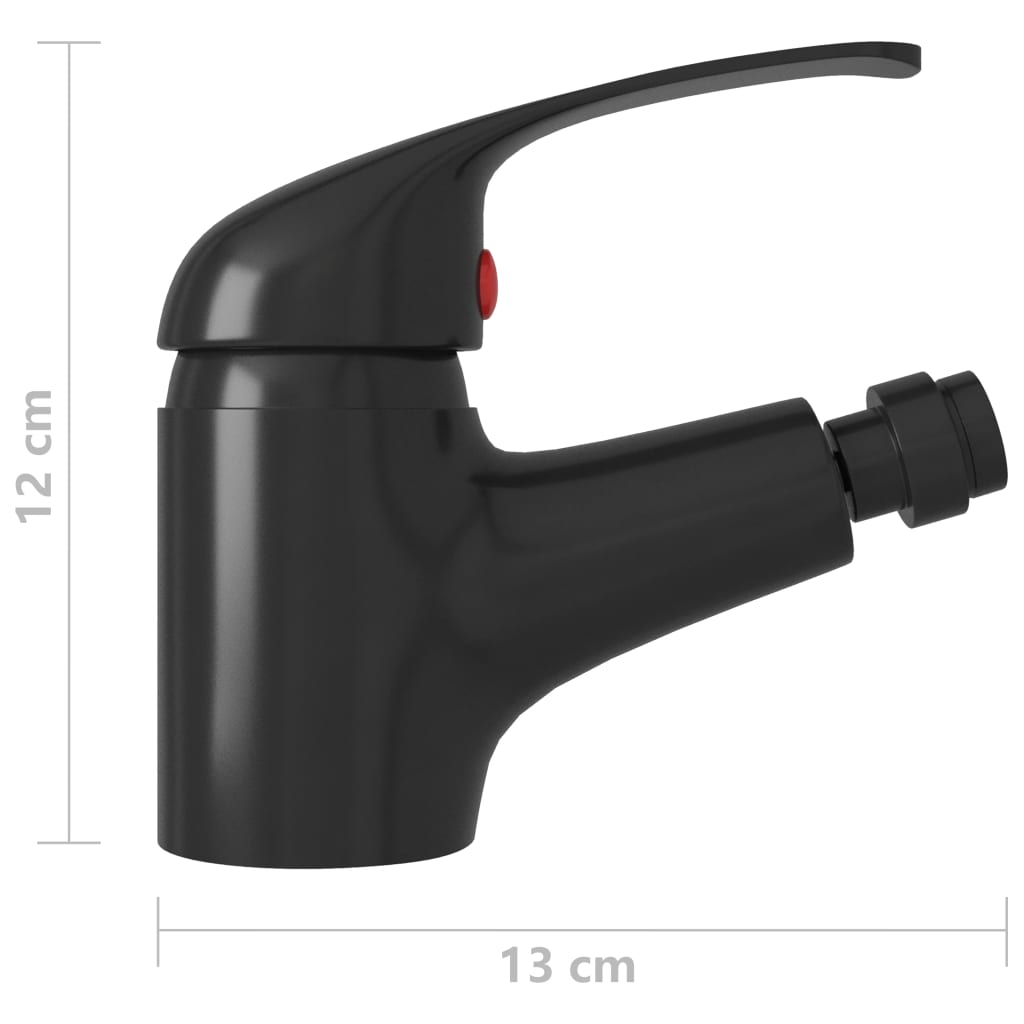 Bathroom Bidet Mixer Tap Black 13x12 cm