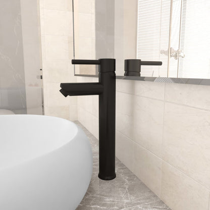 Bathroom Mixer Tap Black 12x30 cm