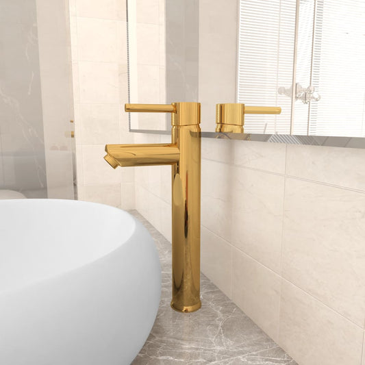 Bathroom Mixer Tap Gold 12x30 cm