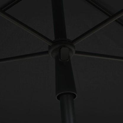 Garden Parasol with Pole 210x140 cm Anthracite