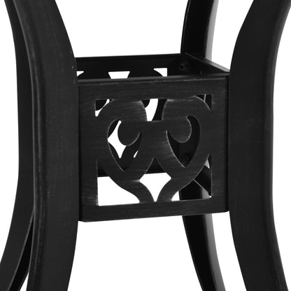 Garden Table Black 78x78x72 cm Cast Aluminium