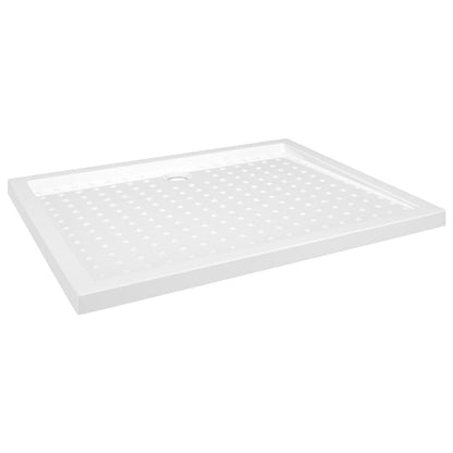 Shower Base Tray with Dots White 80x100x4 cm ABS