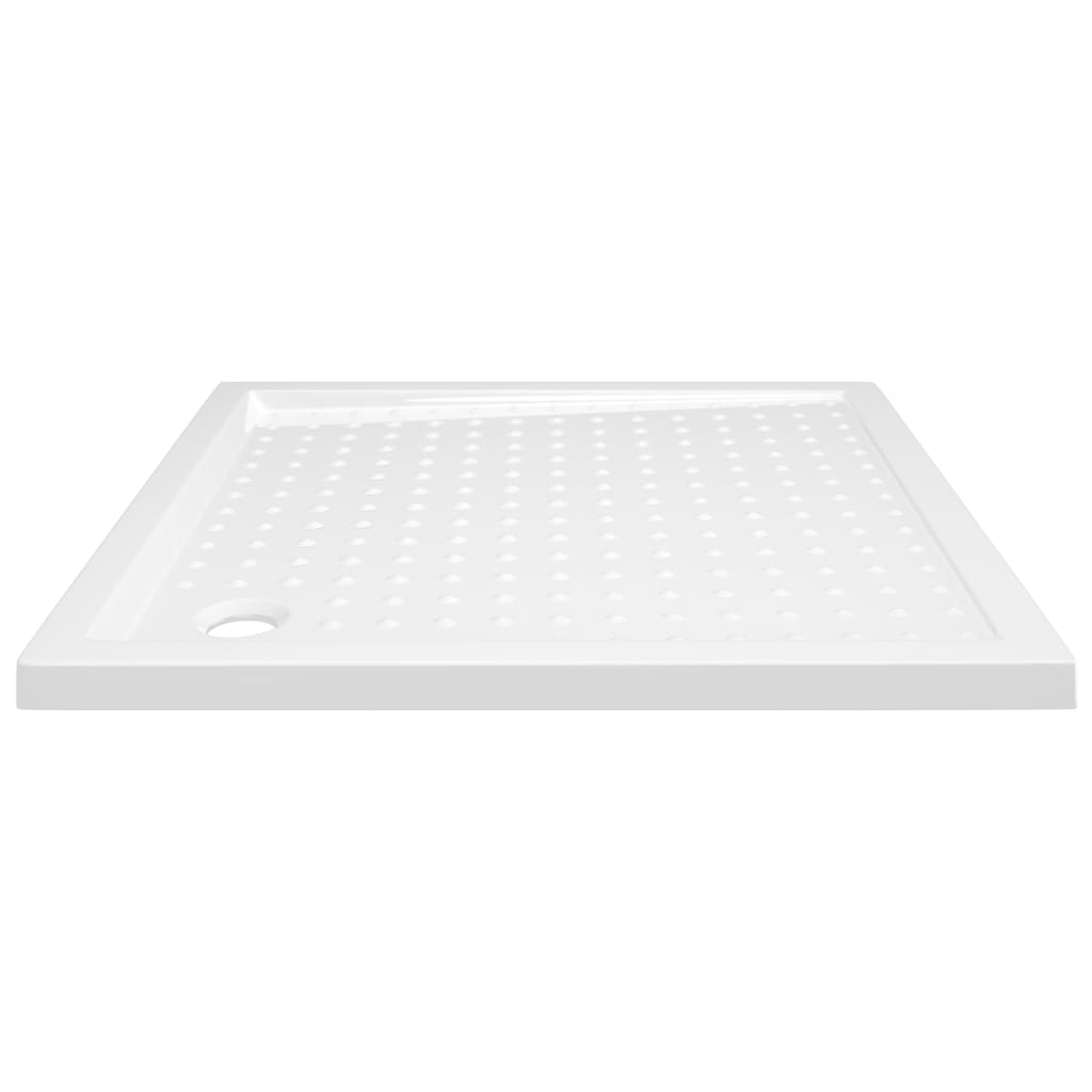 Shower Base Tray with Dots White 80x80x4 cm ABS