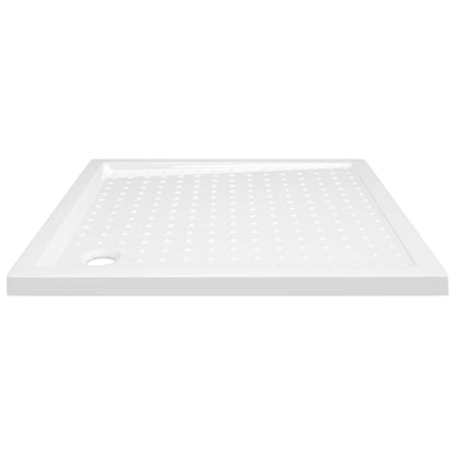 Shower Base Tray with Dots White 80x80x4 cm ABS