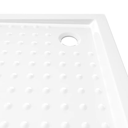 Shower Base Tray with Dots White 80x80x4 cm ABS