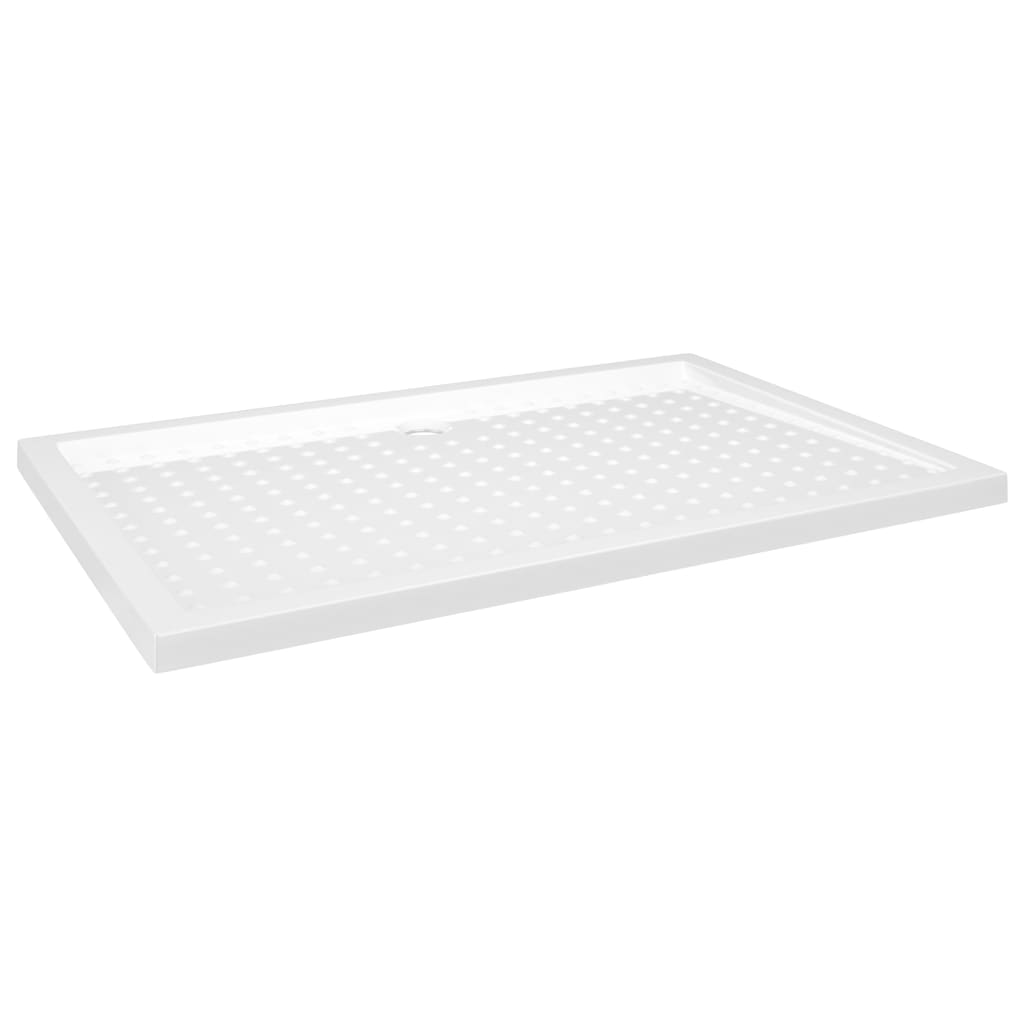 Shower Base Tray with Dots White 80x120x4 cm ABS