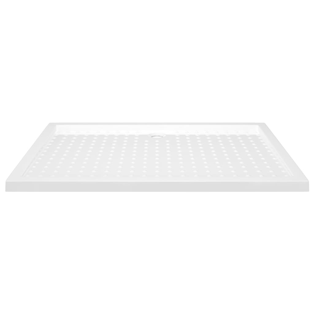 Shower Base Tray with Dots White 80x120x4 cm ABS