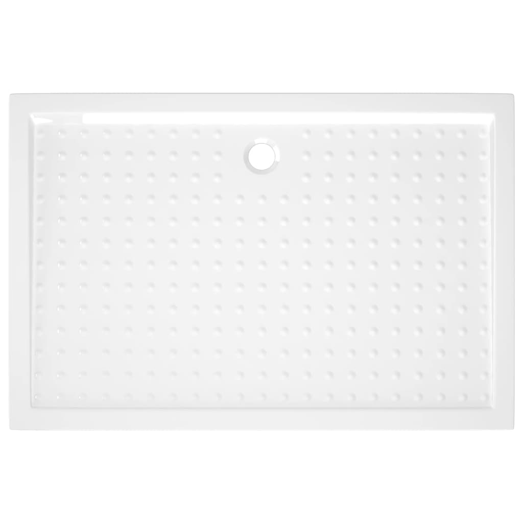 Shower Base Tray with Dots White 80x120x4 cm ABS