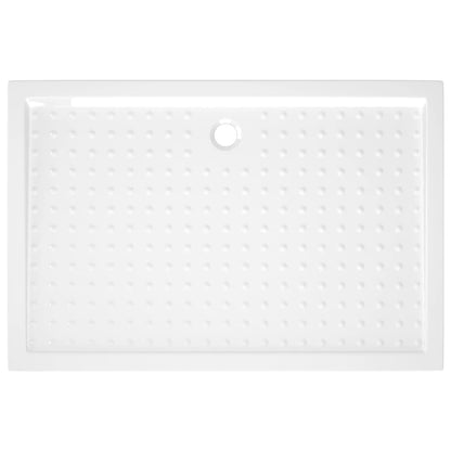 Shower Base Tray with Dots White 80x120x4 cm ABS