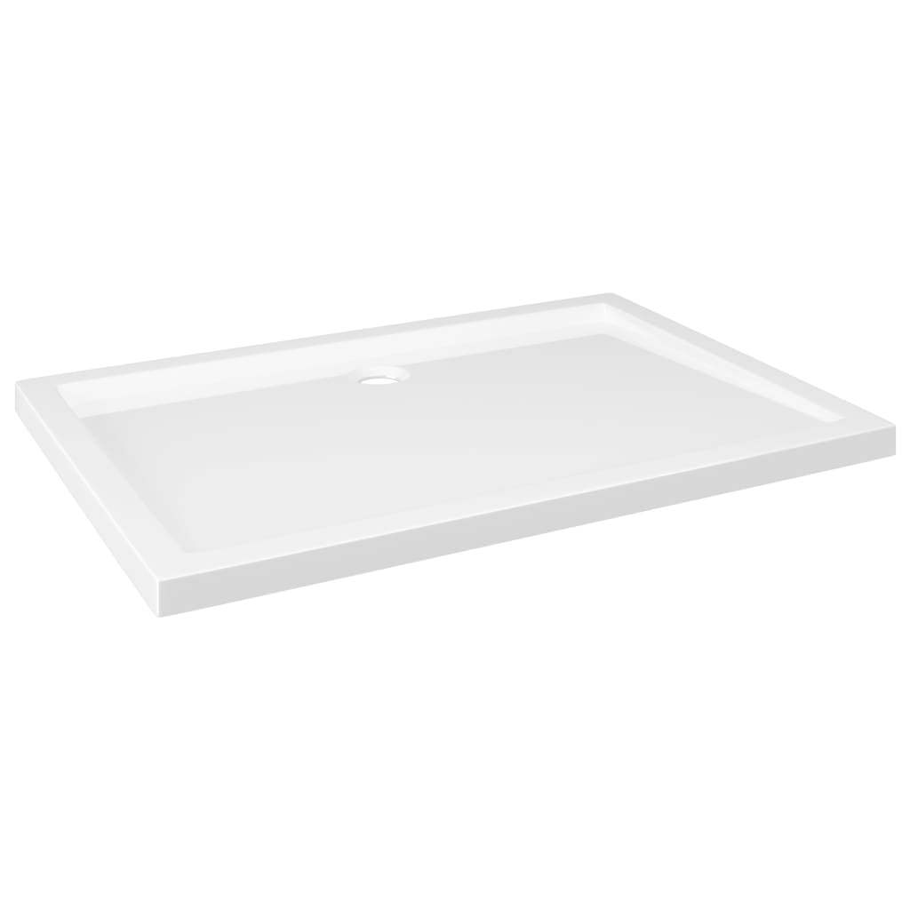 Rectangular ABS Shower Base Tray White 70x100 cm