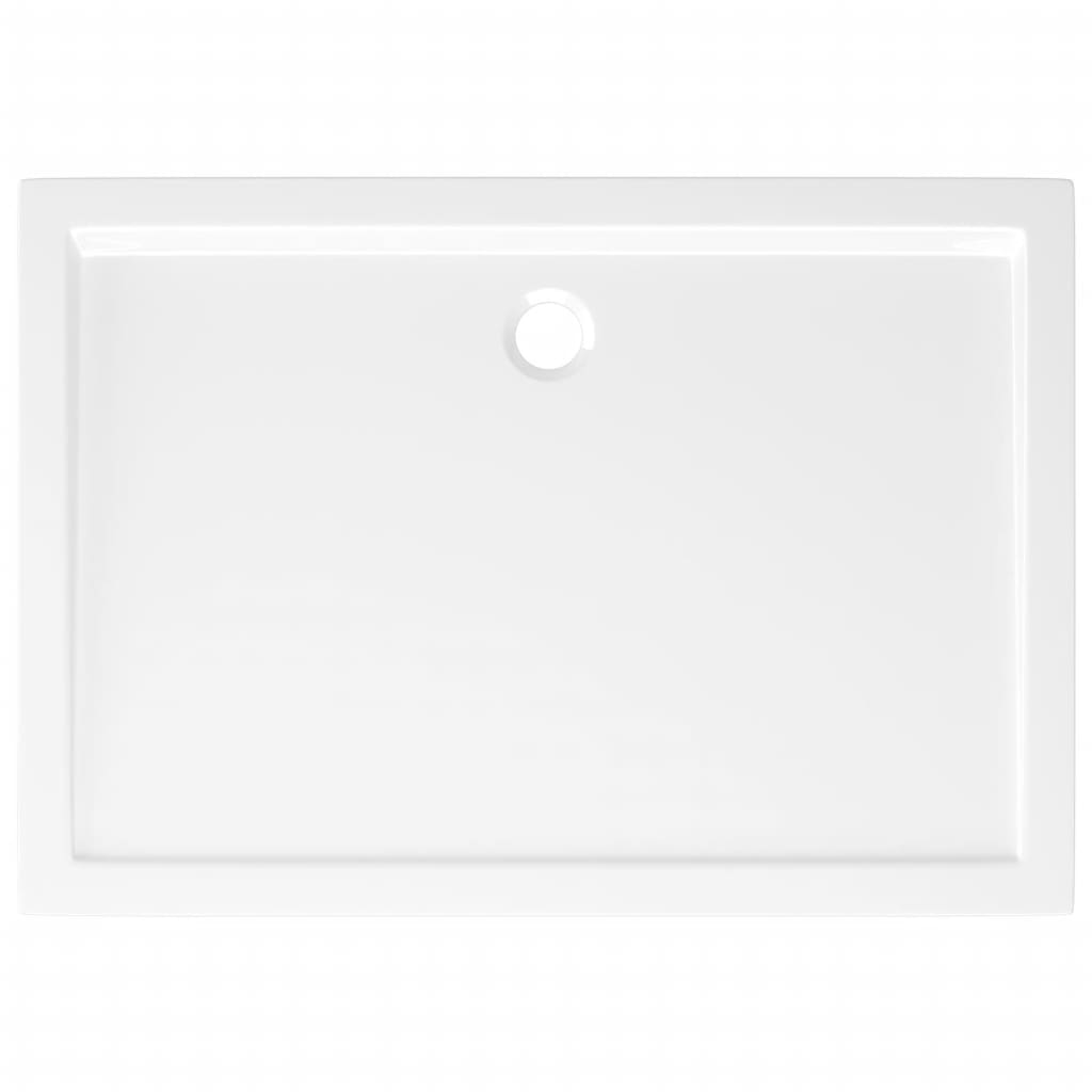 Rectangular ABS Shower Base Tray White 70x100 cm