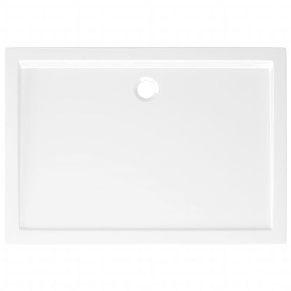 Rectangular ABS Shower Base Tray White 70x100 cm