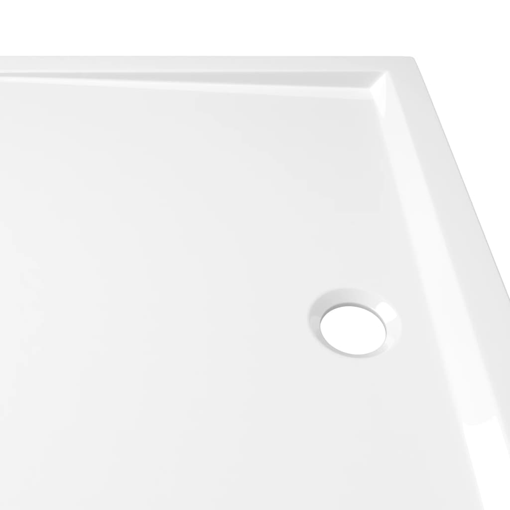 Rectangular ABS Shower Base Tray White 70x100 cm