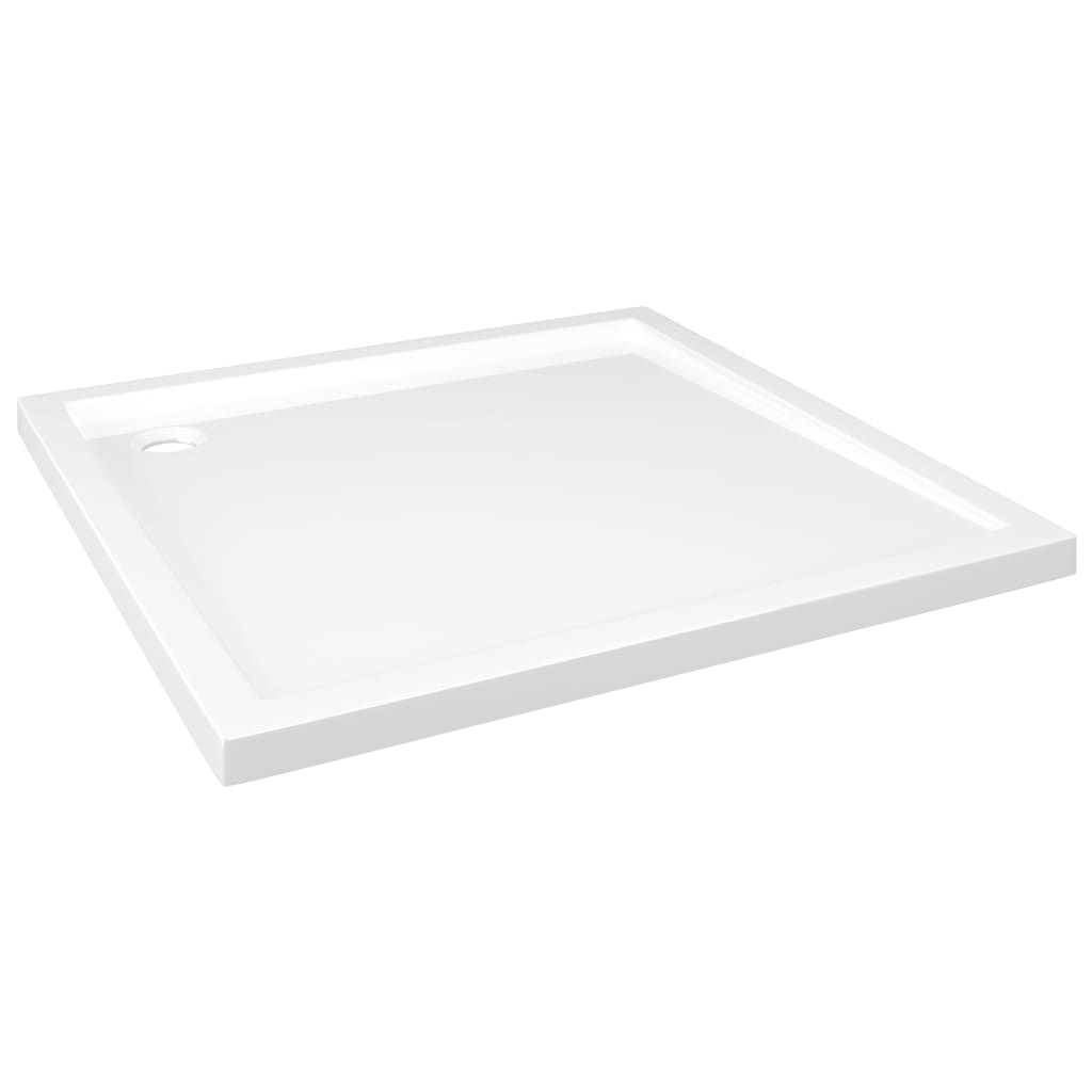 Square ABS Shower Base Tray White 80x80 cm