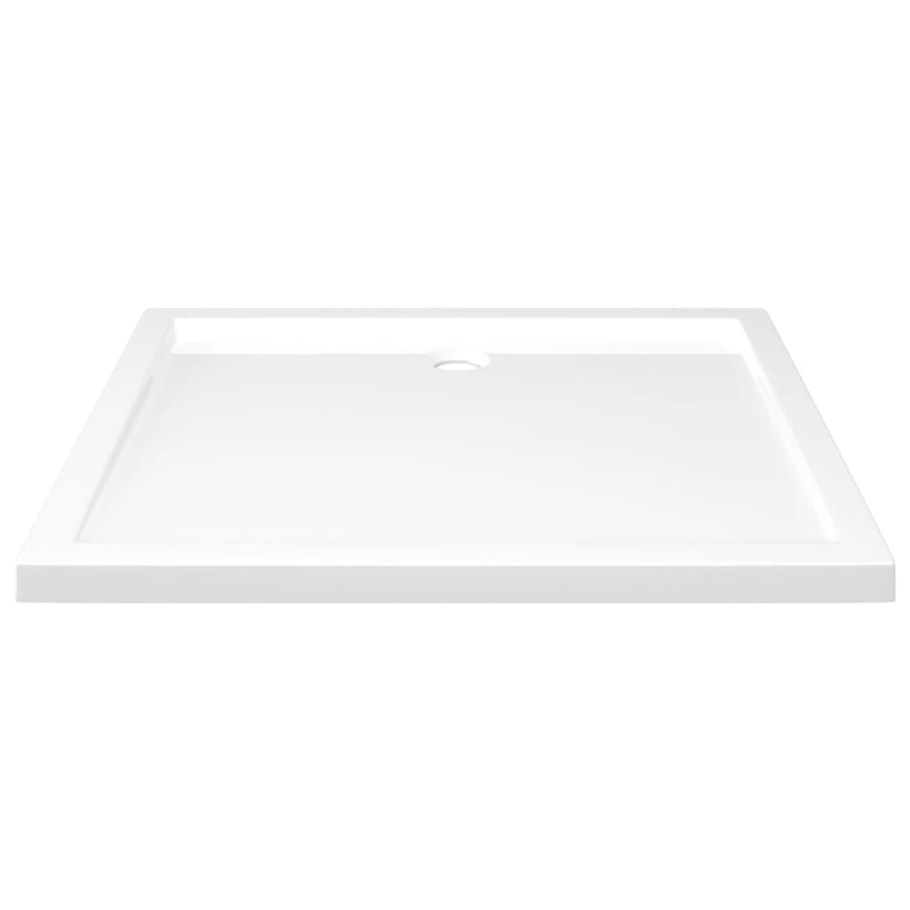 Rectangular ABS Shower Base Tray White 80x90 cm