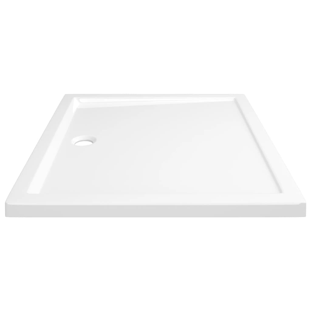 Rectangular ABS Shower Base Tray White 80x90 cm