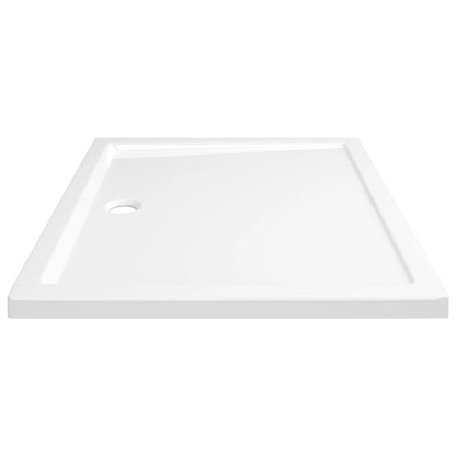 Rectangular ABS Shower Base Tray White 80x90 cm