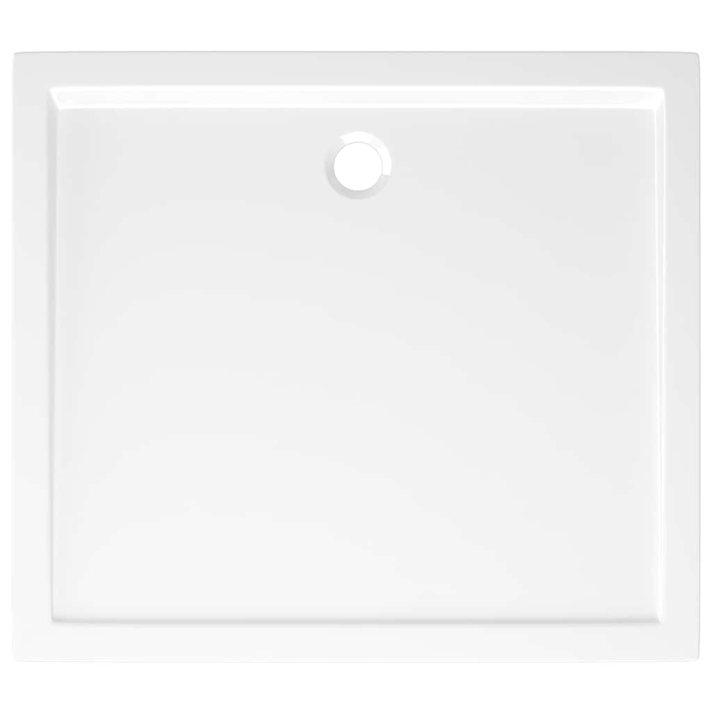 Rectangular ABS Shower Base Tray White 80x90 cm