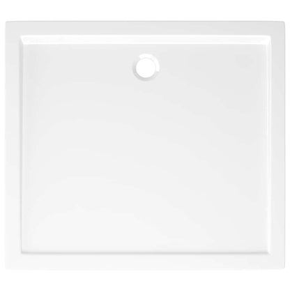 Rectangular ABS Shower Base Tray White 80x90 cm