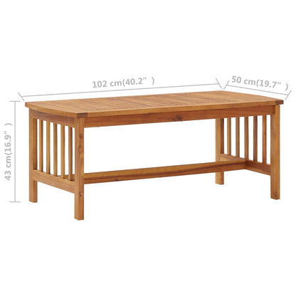 4 Piece Garden Lounge Set Solid Acacia Wood