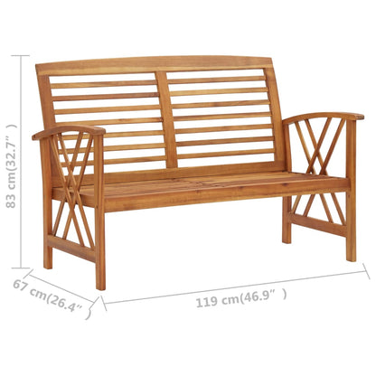 4 Piece Garden Lounge Set Solid Acacia Wood