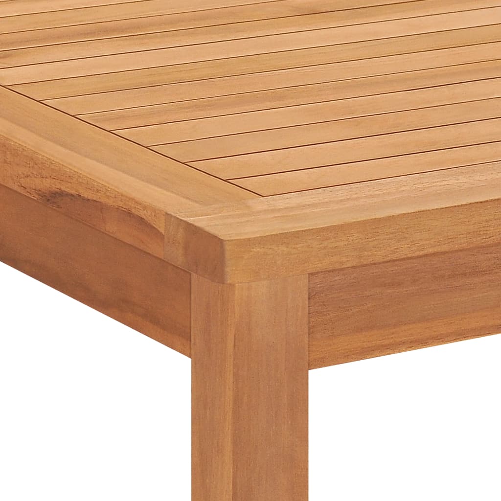 Garden Dining Table 160x80x77 cm Solid Teak Wood