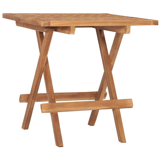 Folding Garden Table 50x50x50 cm Solid Teak Wood