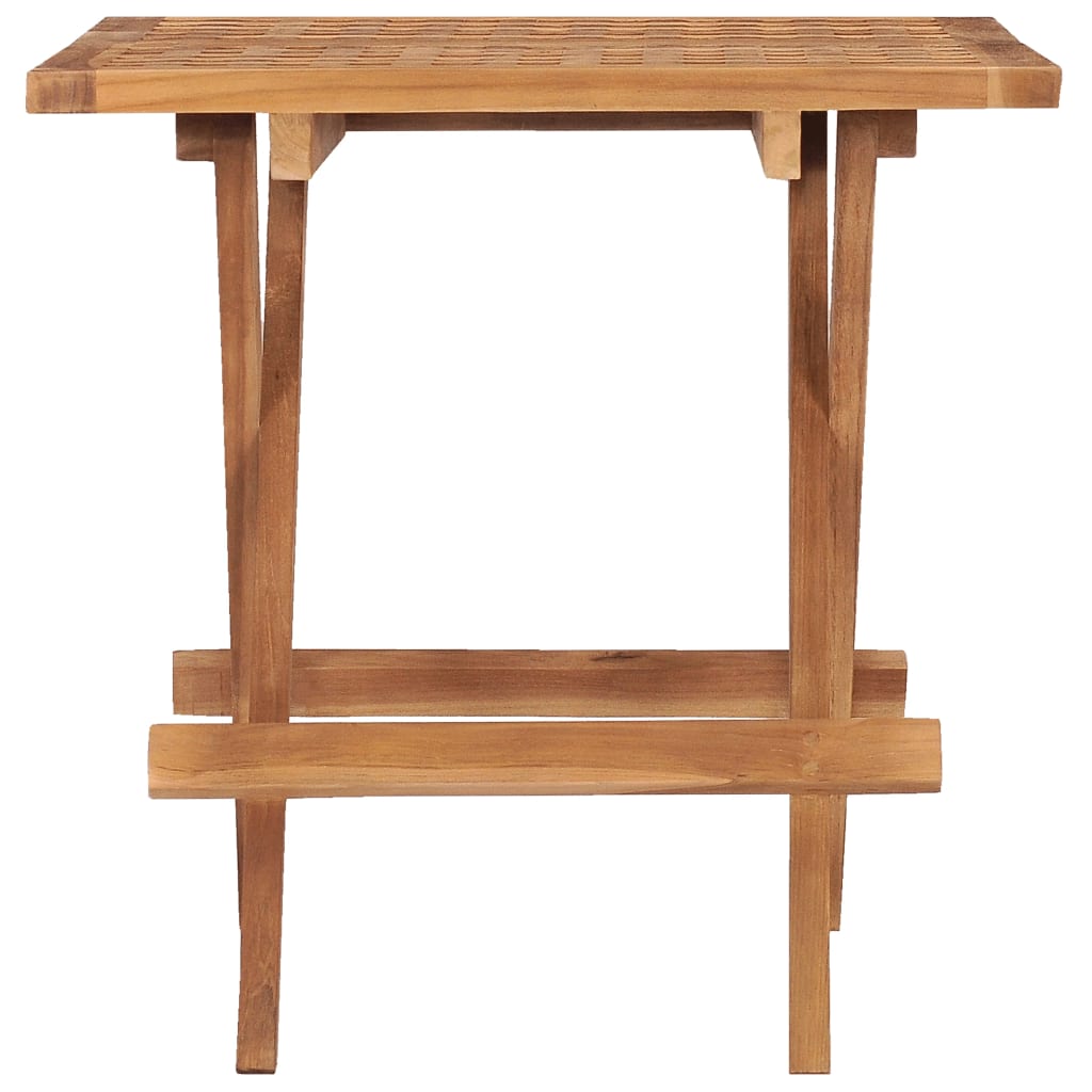 Folding Garden Table 50x50x50 cm Solid Teak Wood