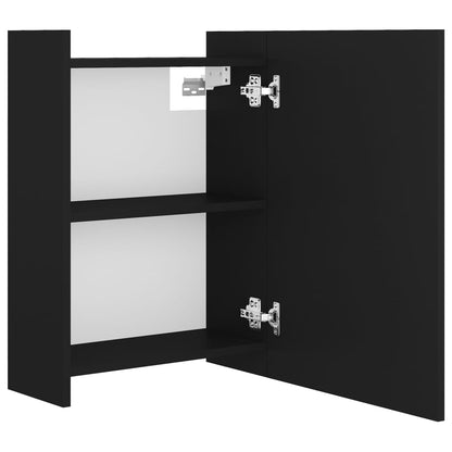 Bathroom Mirror Cabinet Black 62.5x20.5x64 cm Engineered Wood